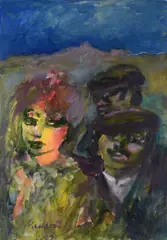 Figures by Mino Maccari, Sign at the bottom to the left., offered Jun 2024