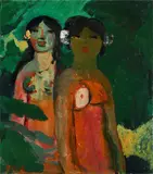 Isolane by Salvatore Fiume, Sign at the bottom to the left. Authentication of the author on photo., offered Jun 2024