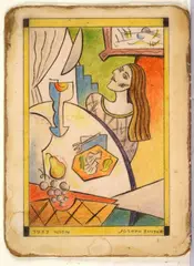 Joseph Binder, Woman at the table, 1933, Signature bottom right; date bottom left.