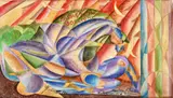 Futur horse by Boccioni by Giuseppe Ciotti Futurciotti, 1918, Signature and date lower left; title bottom right. On the reverse: signature, offered Jun 2024