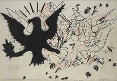 Without title by Franco Angeli, 1980, Signature lower right and embossed stamp Calcografica Studio. Bottom centre: signature, offered Jun 2024