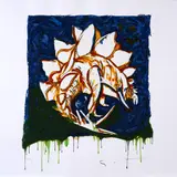 Mario Schifano, Extinct, 1996, Material enamel screenprint on paper