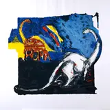Mario Schifano, Figurative innocence, 1996, Material enamel screenprint on paper