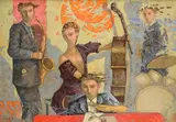 Giampaolo Talani, Jazz Band, 2009, Signature and date lower left. On the reverse: signature