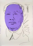Andy Warhol, Mao, 1974, Signature and date lower right. Non-limited edition edited as wallpaper rolls. Only