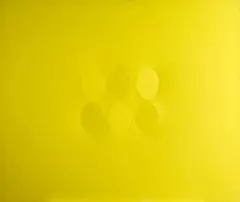 Turi Simeti, Six yellow ovals, 2003, The work is registered in the Turi Simeti Archive with no.