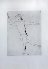 Game I by Marino Marini, 1973, Signature bottom right; print run bottom left. Publisher Albra Turin – Printer Il Cigno Rome. Embossed, offered Apr 2024