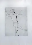Game I by Marino Marini, 1973, Signature bottom right; print run bottom left. Publisher Albra Turin – Printer Il Cigno Rome. Embossed, offered Apr 2024