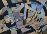Futurist composition by Elsa Luisa Giovanna Maria Schiaparelli, 1932, offered Apr 2024