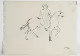 Ottone Rosai, Man on horseback