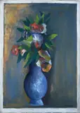Dino Caponi, Flowerpot, 1974, Signature and date lower right.