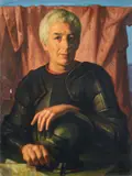 Vincenzo Vinciguerra, Renzino Barbera in armor, Signature bottom right. On the reverse: label Galleria Il Cenacolo