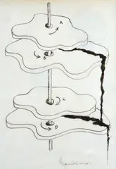 Without title by Aldo Mondino, Signature bottom center., offered Apr 2024