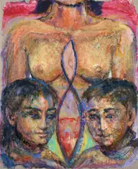 Undivided good by Bruno Ceccobelli, On the reverse: signature and title., offered Apr 2024