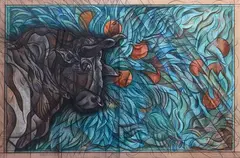Floriano Bodini, Zodiac signs - Taurus, 1995, Signature and date lower left. Certificate of authenticity from Paola and Sara Bodini