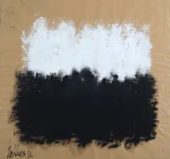 Without title by Salvatore Emblema, 1992, Signature and date lower left. The work is registered with no., offered Apr 2024