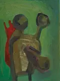 Giorgio Condo, Soft green Abstraction, 1983, On the reverse: signature and date. Provenance: Pat Hearn Gallery