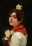 Manuel de la Rosa, Ragazza con rose