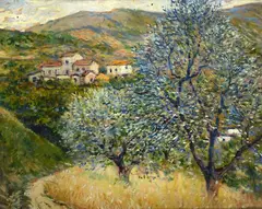 Campagna toscana by Galileo Chini, 1954, offered Apr 2024