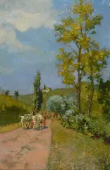 Strada con buoi by Carlo Passigli, offered Apr 2024