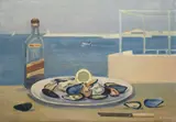 Giovanni March, Natura morta con mare sullo sfondo