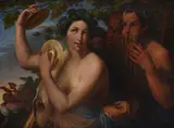 Karl Pavlovič Brjullov, Bacchanal, "A suggestive clue for the attribution of this painting to Karl Pavlovich Brjullov is the evident similarity