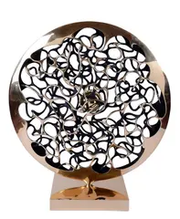 Gianfranco Meggiato, Disc with sphere, 2006, Signature and edition at the base. Certificate of authenticity and provenance by Gianfranco Meggiato.