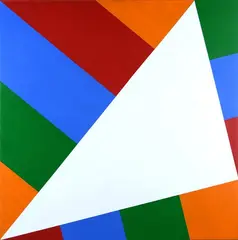 Max Bill, Square Pythagorean triangle II, 1974, On the reverse: signature and date; on the frame: signature