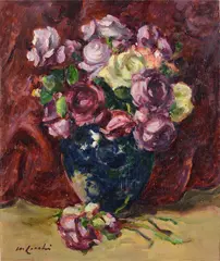 Rose by Mario Cocchi, Sign at the bottom to the left. On the reverse: signature and title., offered Feb 2024