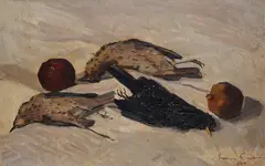 Still life with birds by Beppe Guzzi, 1944, Signature and date lower right., offered Feb 2024