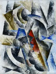 Robert Marc, Composition, 1985, Signature bottom center.