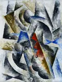 Robert Marc, Composition, 1985, Signature bottom center.