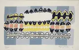 Giuseppe Capogrossi, Without title, 1953, Signature and date lower right; print run bottom left. Edizioni Del Cavallino Venezia