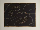 André Masson, Erotic paysage, Sign at the bottom to the left; print run bottom right.