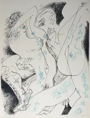 Without title by André Masson, Signature bottom right; print run bottom left., offered Feb 2024