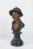 Giovanni De Martino, Street urchin, Bronze sculpture