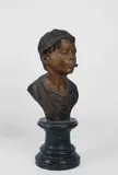 Giovanni De Martino, Street urchin, Bronze sculpture