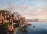 Teodoro Duclère, Posillipo, Sign at the bottom to the left.