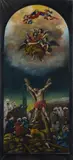 Athos Rogero Natali, Martyrdom and Glory of Saint Andrew, 1958, Signature and date lower left. On the reverse: title.