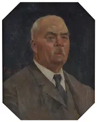 Male portrait by Francesco Fanelli, Sign at the bottom to the left., offered Feb 2024