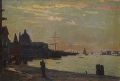 The Giudecca by Beppe Ciardi, Signature bottom right. On the reverse: signature., offered Feb 2024