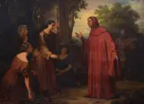 Cesare Masini, Petrarca traveling to Monterivo, 1839, Cesare Masini is considered by critics to be the greatest of the Bolognese historical painters of the nineteenth