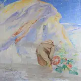 Ludolf Verworner, Hermit friar, Oil painting on canvas