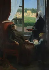 From the window by Constantin Leroux, Sign at the bottom to the left., offered Feb 2024