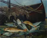 Carlo Levi, Fish, Signature bottom right. On the reverse: signature and date.