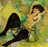 Woman by Salvatore Fiume, Certificate of authenticity Arte Mercato, offered Dec 2023