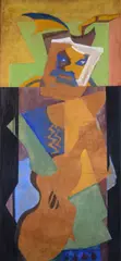 Arturo Ciacelli, The cellist, 1927, Signature and date lower right. On the reverse: stamp and number of the Schettini Gallery in Milan.
