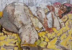 Fausto Pirandello, Reclining nude, Signature bottom right. Exhibitions: