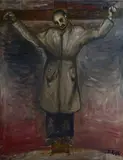 Ottone Rosai, Man on the cross, 1943, Signature bottom right. On the reverse: "132" in pencil. Authentication on photograph from the Ottone Rosai