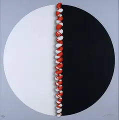 Without title by Jorge Eduardo Eielson, Signature bottom right; print run bottom left. On the reverse: Vimarte, offered Dec 2023